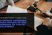 qué evidencia necesito para demanda Tustin
